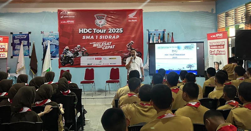 HDC Tour di SMAN 1 Sidrap Jadi Rangkaian Edukasi Otomotif Jelang Honda Dream Cup 2025