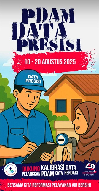 Pendataan Ulang Pelanggan, PDAM Kendari Targetkan Distribusi Air Lebih Adil dan Efisien 3 Pendataan Ulang Pelanggan, PDAM Kendari Targetkan Distribusi Air Lebih Adil dan Efisien