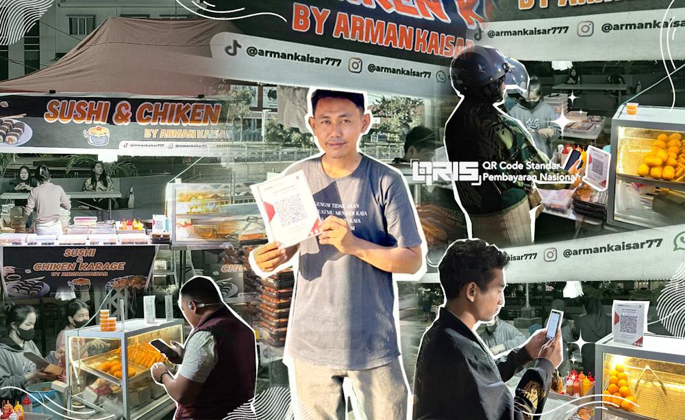 Kisah Arman Pedagang Sushi di Kendari, Omzet Naik Gara-gara Pakai QRIS
