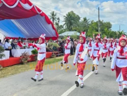 81 Barisan SD Meriahkan Hari Pertama Gerak Jalan Indah HUT ke-80 RI