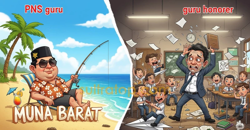 Oknum PNS Guru SD di Muna Barat Malas Mengajar, Kerap Digantikan Guru Honorer