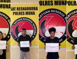 Polisi Tangkap Empat Pengedar Narkoba, Termasuk Satu Perempuan dan Sabu 6,16 Gram