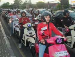 Peringati HUT ke-80 RI, Asmo Sulsel Gelar Convoy Merdeka dengan Honda Stylo 160