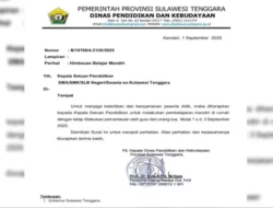 Pemprov Sultra Liburkan SMA/SMK dan SLB 1–3 September 2025