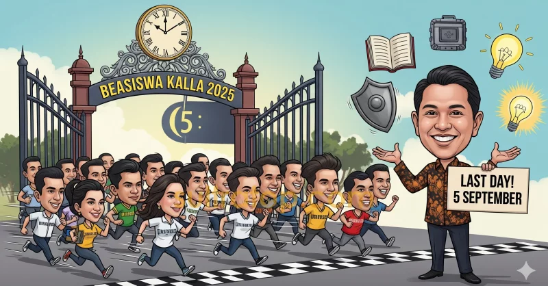 Beasiswa Kalla 2025 Segera Ditutup, Mahasiswa di Sulsel, Sultra, Sulteng, dan Sulbar Diimbau Mendaftar