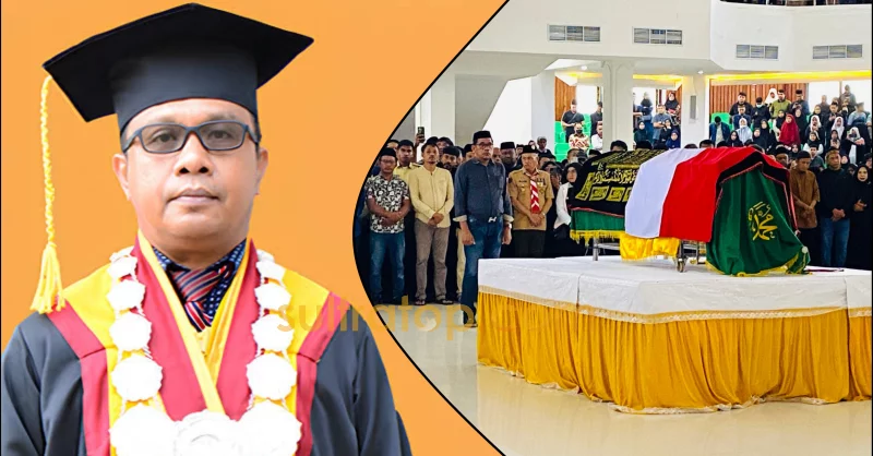 Jenazah Prof. Armid Disemayamkan di Auditorium Mokodompit, UHO Berduka