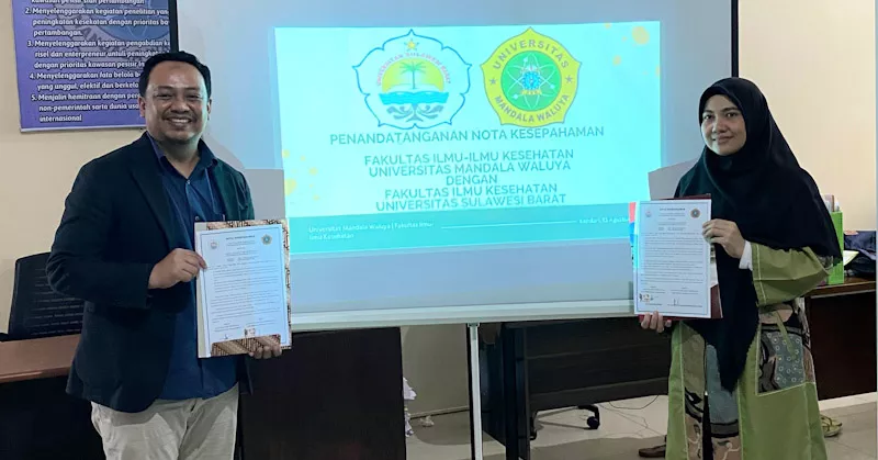 FIIKES UMW Kendari dan FIKES Unsulbar Teken MoU Tingkatkan Mutu SDM Kesehatan 1 FIIKES UMW Kendari dan FIKES Unsulbar Teken MoU Tingkatkan Mutu SDM Kesehatan