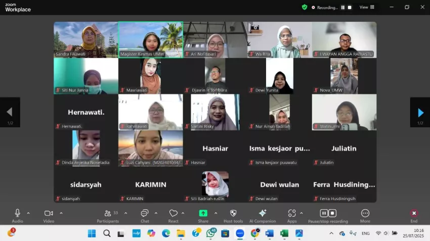 UMW Kendari Gelar Visiting Professor, Bahas Gizi Keluarga dan Kesehatan Reproduksi