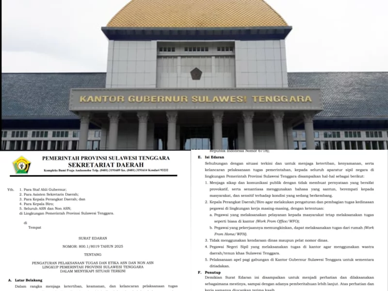 Pemprov Sultra Terbitkan Edaran Etika ASN: Larangan Pakai Randis hingga Wajib Wastra
