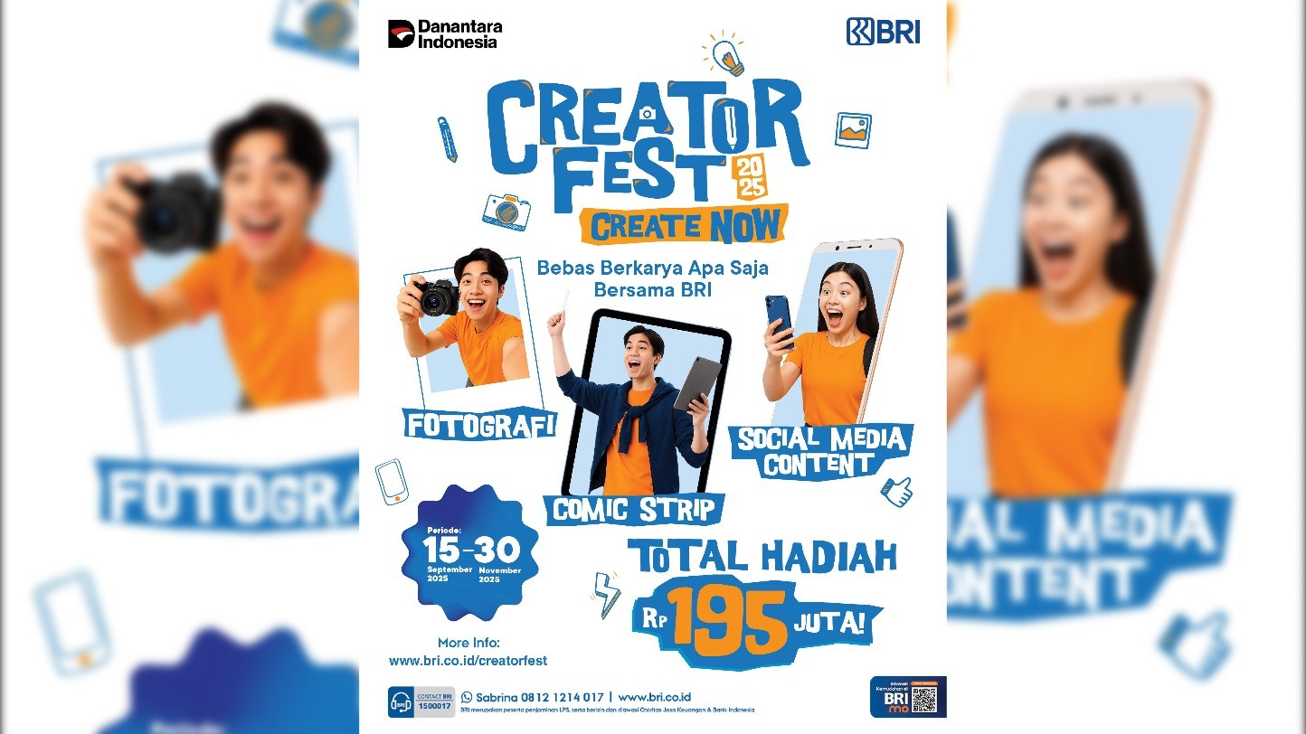 Hadirkan Creator Fest 2025, BRI Siapkan Wadah Kreativitas Masyarakat 1 Hadirkan Creator Fest 2025, BRI Siapkan Wadah Kreativitas Masyarakat