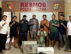 Pelaku Pencurian 7 AC di Mess Karyawan Kantor Swasta di Kendari Dibekuk Polisi