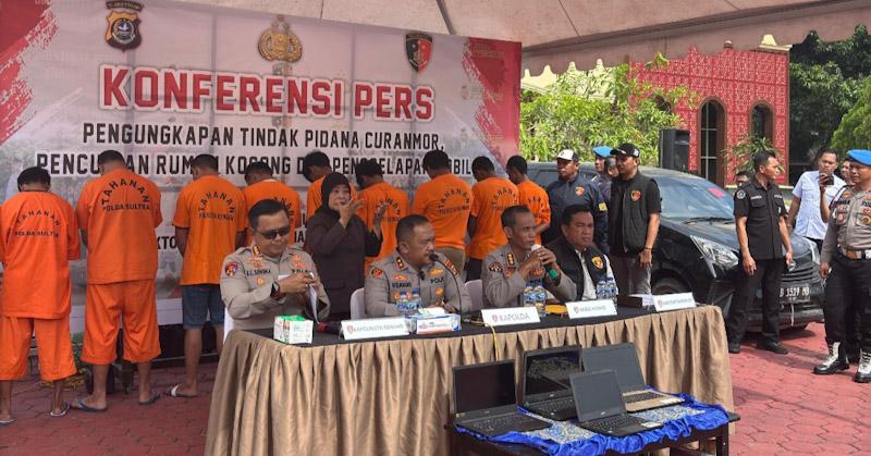 Polda Sultra Ungkap Puluhan Kasus Kriminal, Sita Lebih dari 100 Unit Kendaraan