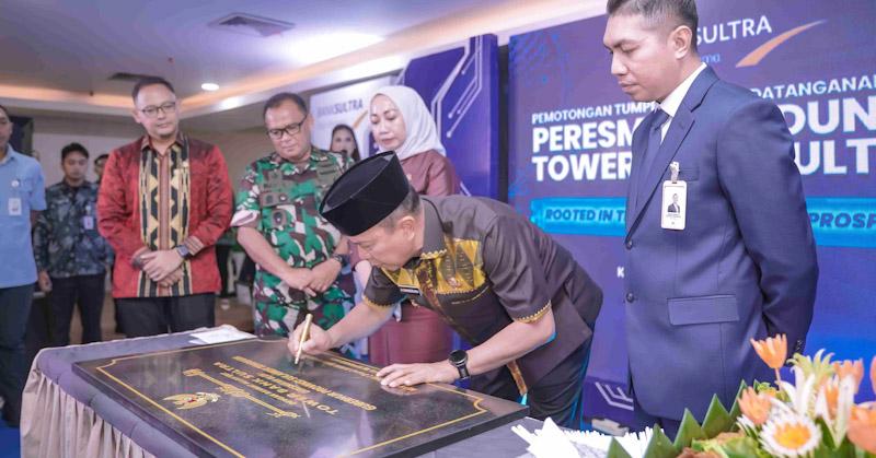 Gubernur ASR Resmikan Penggunaan Tower Bank Sultra 14 Lantai