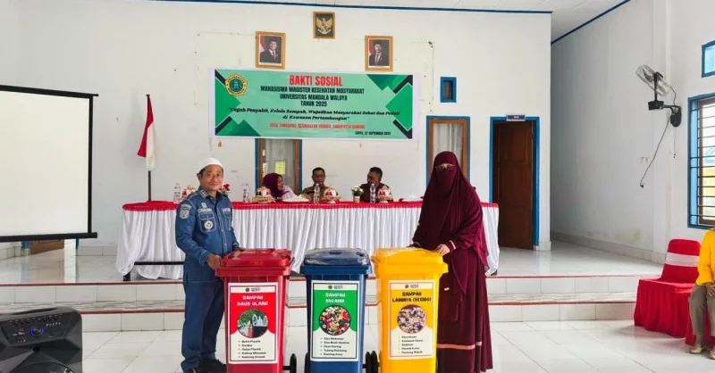 Mahasiswa Magister Kesehatan Masyarakat UMW Kendari Gelar Bakti Sosial di Desa Tanggobu Morosi