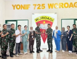 Denkesyah Kendari Pastikan Kesehatan Prajurit Yonif 725/Woroagi sebelum Penugasan Operasi