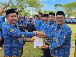 1.406 PPPK Muna Barat Resmi Dilantik, La Ode Darwin: Tidak Boleh Tinggal di Luar Daerah