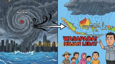Topan Ragasa Hantam Hong Kong, BMKG Ingatkan Potensi Hujan Lebat di Sulawesi Tenggara