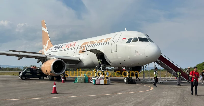 Super Air Jet Buka Rute Penerbangan Langsung Kendari- Surabaya 4 Kali Seminggu