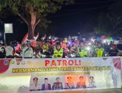 Bupati Mubar Patroli Bareng TNI-Polri, Pantau Kamtibmas di Tiga Wilayah Besar