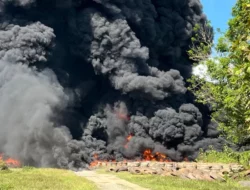 Pabrik Vulkanisir Ban Bekas di Konawe Selatan Terbakar, Warga Panik Dengar Ledakan