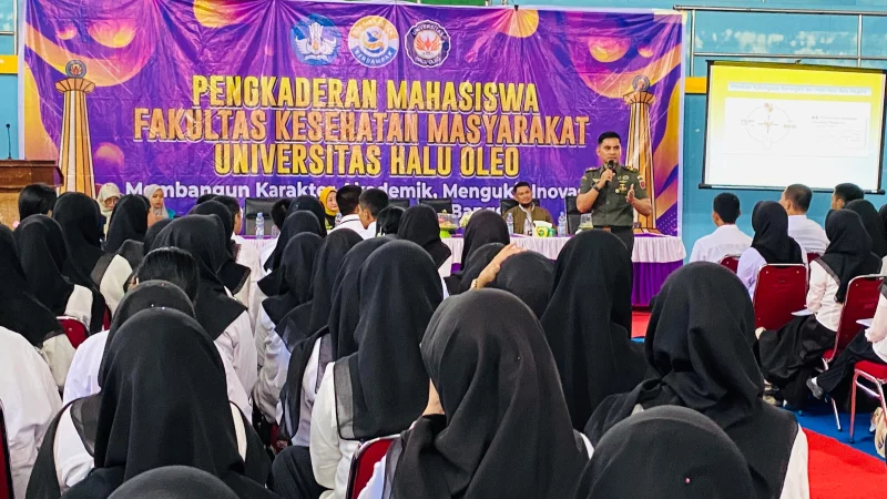 Pasiminkes Denkesyah Kendari Berikan Pembekalan Wawasan Kebangsaan kepada 417 Mahasiswa FKM UHO 1 Pasiminkes Denkesyah Kendari Berikan Pembekalan Wawasan Kebangsaan kepada 417 Mahasiswa FKM UHO