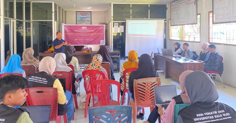 LPPM UHO Gelar Pelatihan MS Excel untuk Pembuatan Profil Desa di Kelurahan Lalowaru Konsel