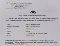 Diduga Serobot Lahan Warga Eksodus, Pj Kades Maperaha Resmi Dipolisikan