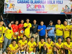 Tim Bola Voli Putra Mubar Kalahkan Konsel 3-0 di Popda Sultra 2025, Lolos ke Semi Final