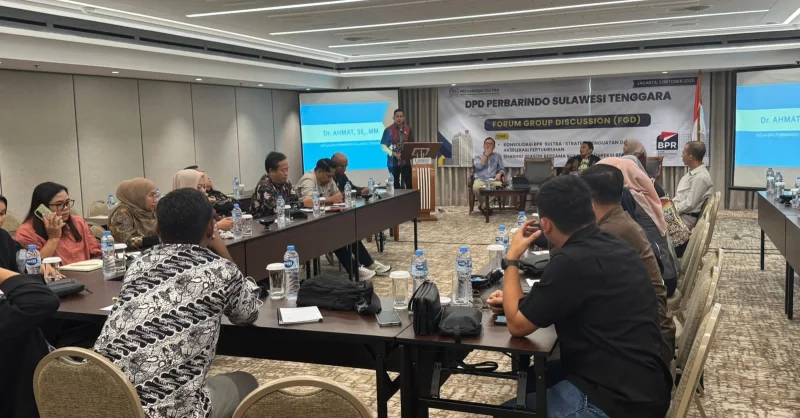 Perbarindo Sultra Gelar FGD Konsolidasi, Dirut BPR BKK Purwokerto Bagikan Perspektif Penguatan Jaringan