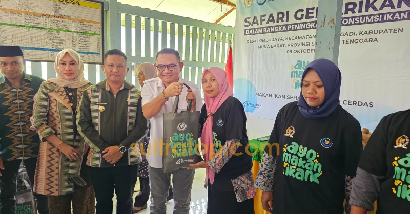 Anggota DPR RI Jaelani Dorong Konsumsi Ikan Cegah Stunting Lewat Safari Gemarikan di Muna Barat