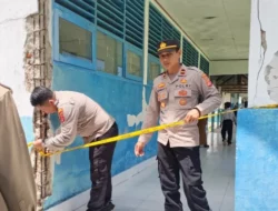 Pascagempa Muna Barat, Polsek Sawerigadi Tinjau Kerusakan Sekolah dan RSUD
