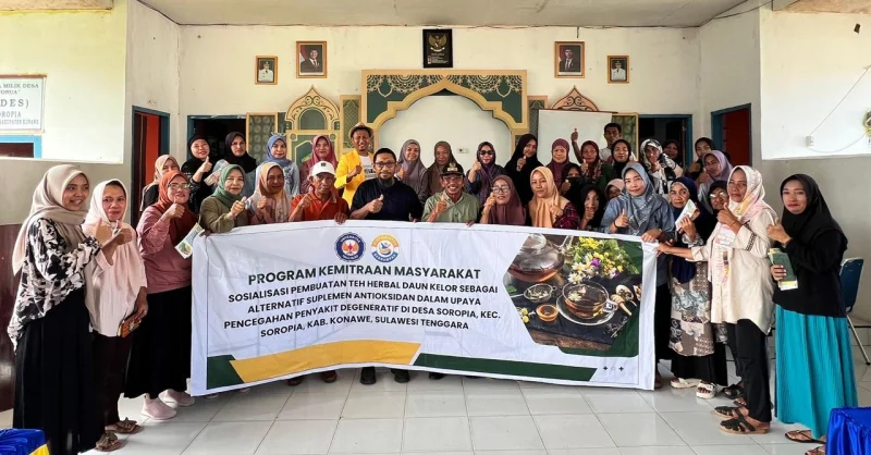 UHO Dorong Pemanfaatan Daun Kelor di Soropia, Jadi Teh Herbal Cegah Penyakit Degeneratif 1 UHO Dorong Pemanfaatan Daun Kelor di Soropia, Jadi Teh Herbal Cegah Penyakit Degeneratif