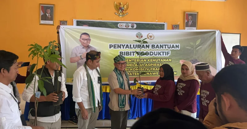 Dorong Ekonomi Hijau, Jaelani Bagikan Ribuan Bibit Produktif di Konsel dan Kendari