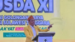 Bahlil Lahadalia Pesan Ketua Terpilih Golkar Sultra Lakukan Konsolidasi dan Rangkul Semua Pihak