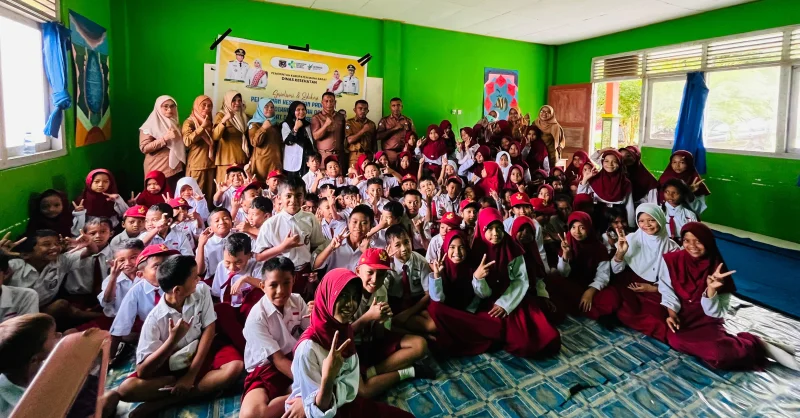 Dinkes Mubar Gelar Edukasi Pelayanan Kesehatan di SD Negeri 5 Lawa