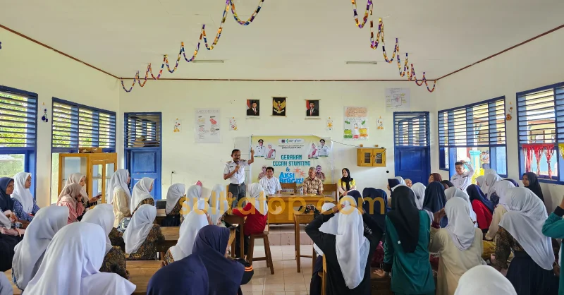 Aksi Bergizi Dinkes Muna Barat Sambangi SMP Negeri 1 Wadaga, Cegah Anemia dan Stunting 1 Aksi Bergizi Dinkes Muna Barat Sambangi SMP Negeri 1 Wadaga, Cegah Anemia dan Stunting