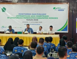Pemkab Konawe Bersama BPJS Ketenagakerjaan Gelar Monev Kepesertaan Jamsostek Jasa Konstruksi
