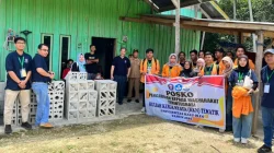 KKN Tematik Fakultas Teknik UHO Kembangkan Batako Ramah Lingkungan dari Sekam Padi