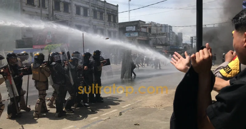 Kronologi Kapolresta Kendari Alami Luka Lemparan Batu Saat Ricuh Penolakan Konstatering Lahan Eks PGSD