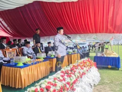 Upacara Hari Guru di Muna Barat, Bupati Darwin Ceritakan Perjuangan Orang Tuanya Sesama Guru