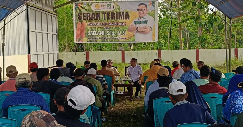 Jaelani Bantu 98 Ton Bibit Jagung untuk Perkuat Ketahanan Pangan Muna–Muna Barat