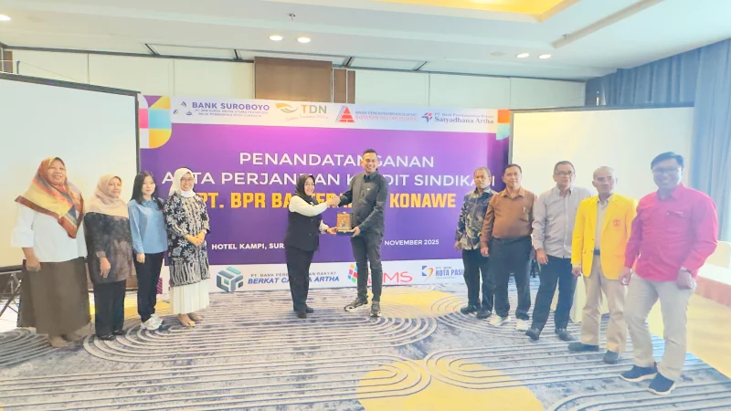 Punya Reputasi Baik, BPR Bahteramas Konawe dapat Suntikan Dana Rp7 Miliar dari 8 BPR di Jatim