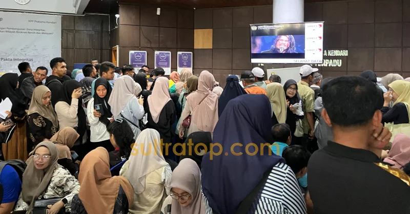 Jelang Batas Aktivasi Coretax, Wajib Pajak Padati KPP Pratama Kendari