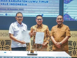 PT Vale dan Pemkab Luwu Timur Teken MoU Normalisasi Sungai Malili untuk Cegah Banjir