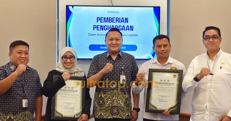 Dukung Layanan Digital JKN, Dua Rumah Sakit di Kendari Dapat Penghargaan dari BPJS Kesehatan
