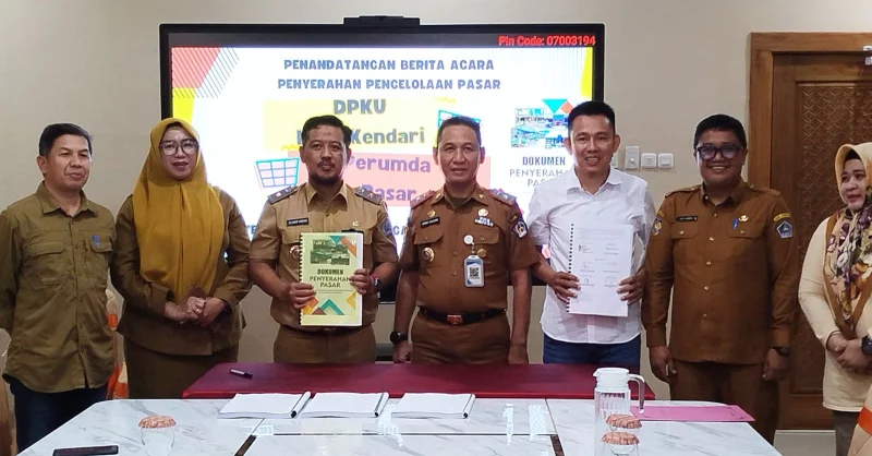 Pemkot Kendari Resmi Serahkan Pengelolaan Pasar ke Perumda, Berlaku Mulai 1 Januari 2026