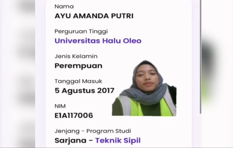 Data PDDikti Kembali Normal Usai Viral, Ayu: Terima Kasih UHO dan Semua yang Mendukung