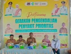 Gerakan Pengendalian Penyakit Prioritas Digelar di Muna Barat, Kasus HIV dan TBC Jadi Sorotan