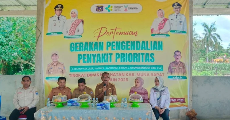 Gerakan Pengendalian Penyakit Prioritas Digelar di Muna Barat, Kasus HIV dan TBC Jadi Sorotan