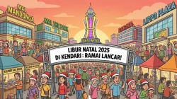 Suasana Libur Natal di Kendari: Mal, Kuliner, dan Kawasan Eks-MTQ Dipadati Warga